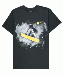 Childrens Place Gray Snowboarder Graphic Tee
